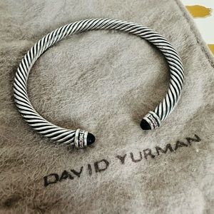 David Yurman Classic Cable Bracelet Black Onyx/Diamonds